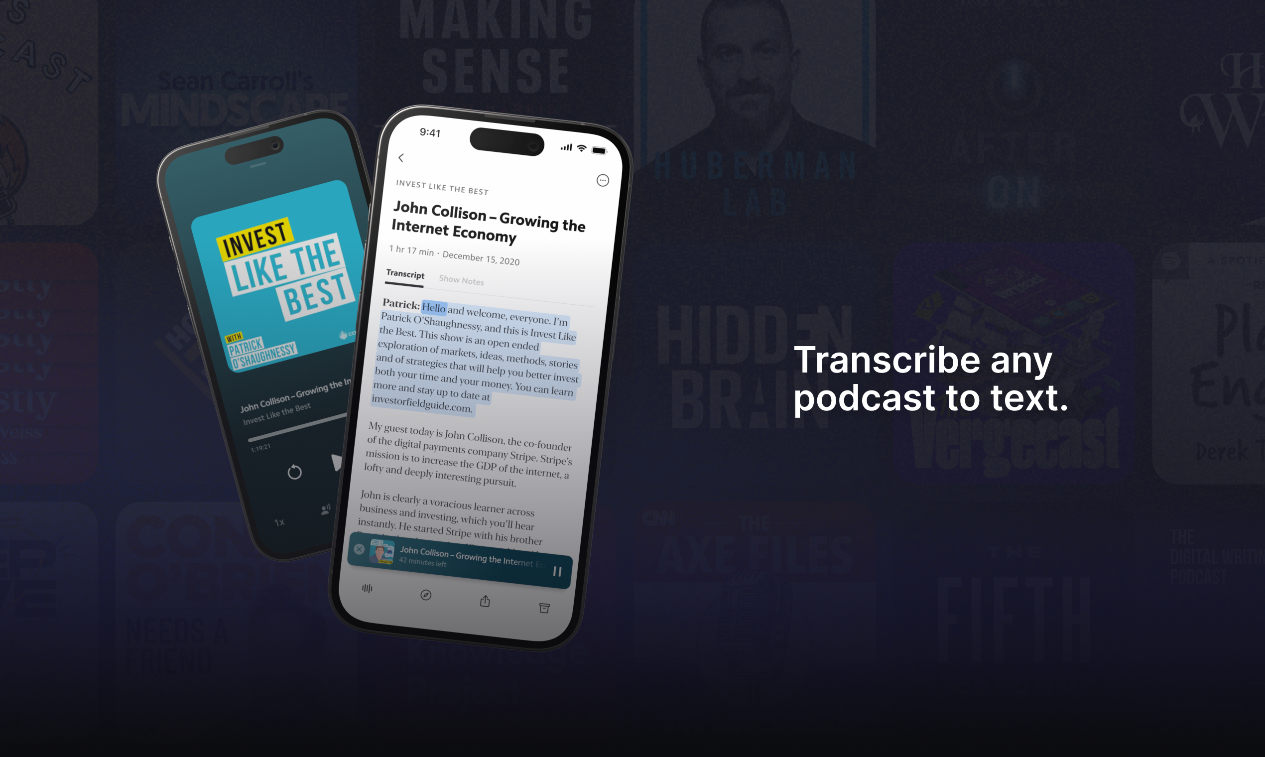 Média Podcasts lisibles - Mettez en surbrillance les podcasts pour la première fois. 2