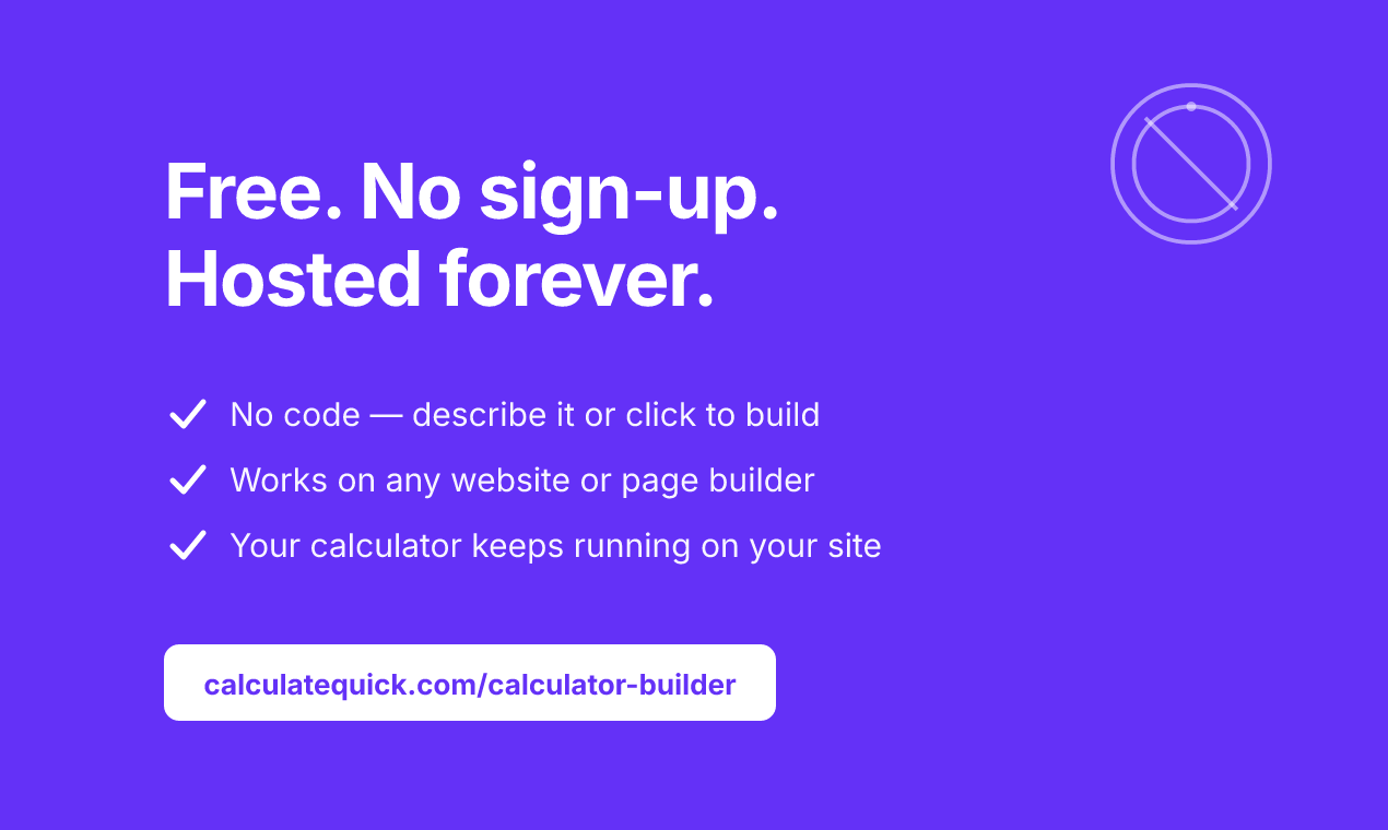 AI Calculator Builder gallery image