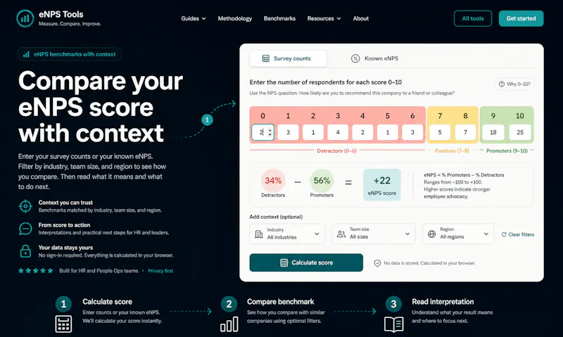 eNPS Tools - Culture Benchmark for HR  screenshot 1