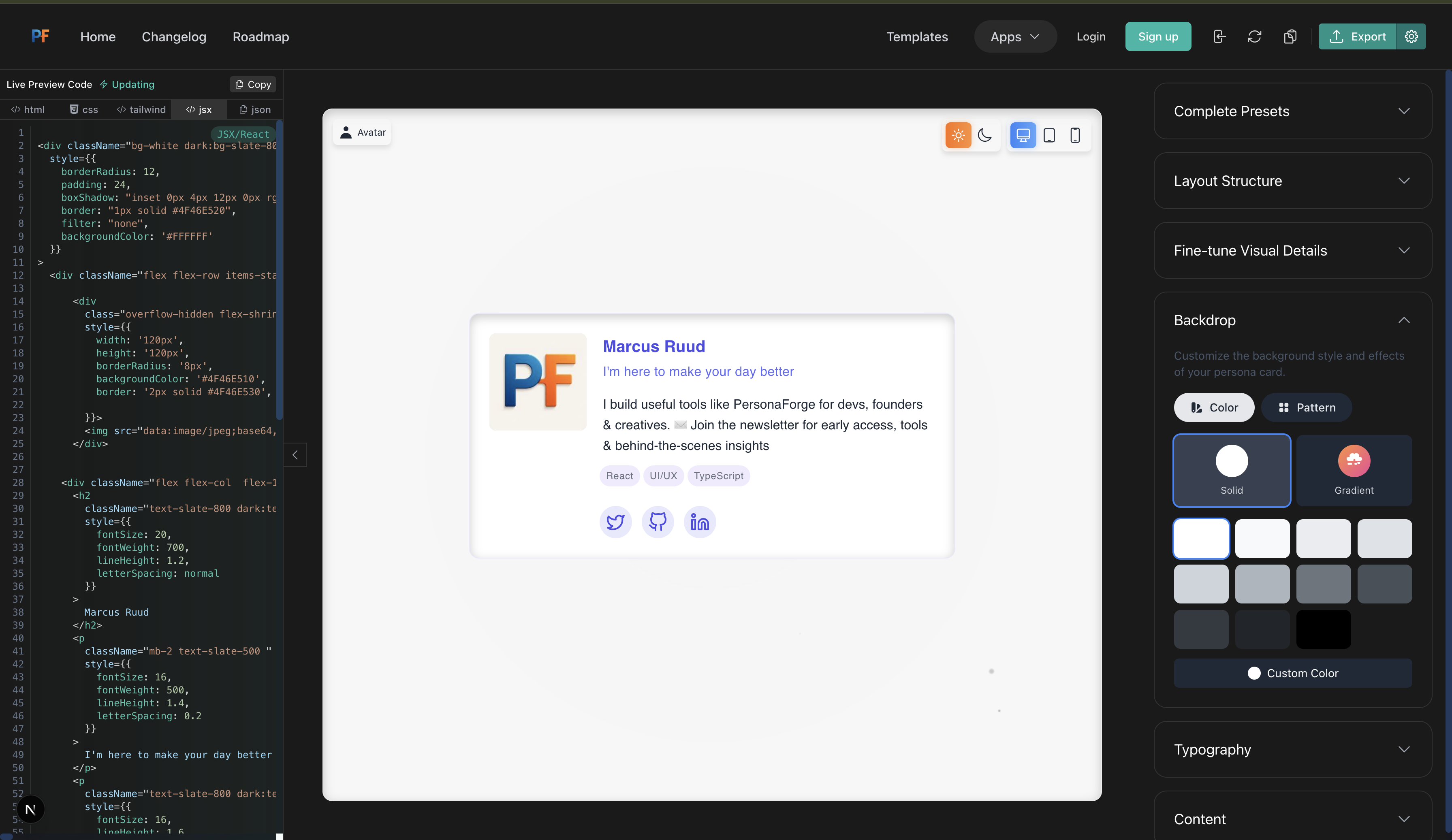 PersonaForge gallery image