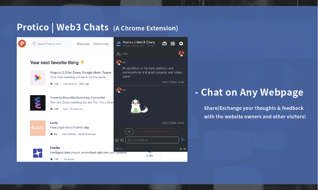 Media Protico |Trò chuyện Web3 (Beta) - Trò chuyện và để lại nhận xét trên bất kỳ trang web nào theo cách Web3 1