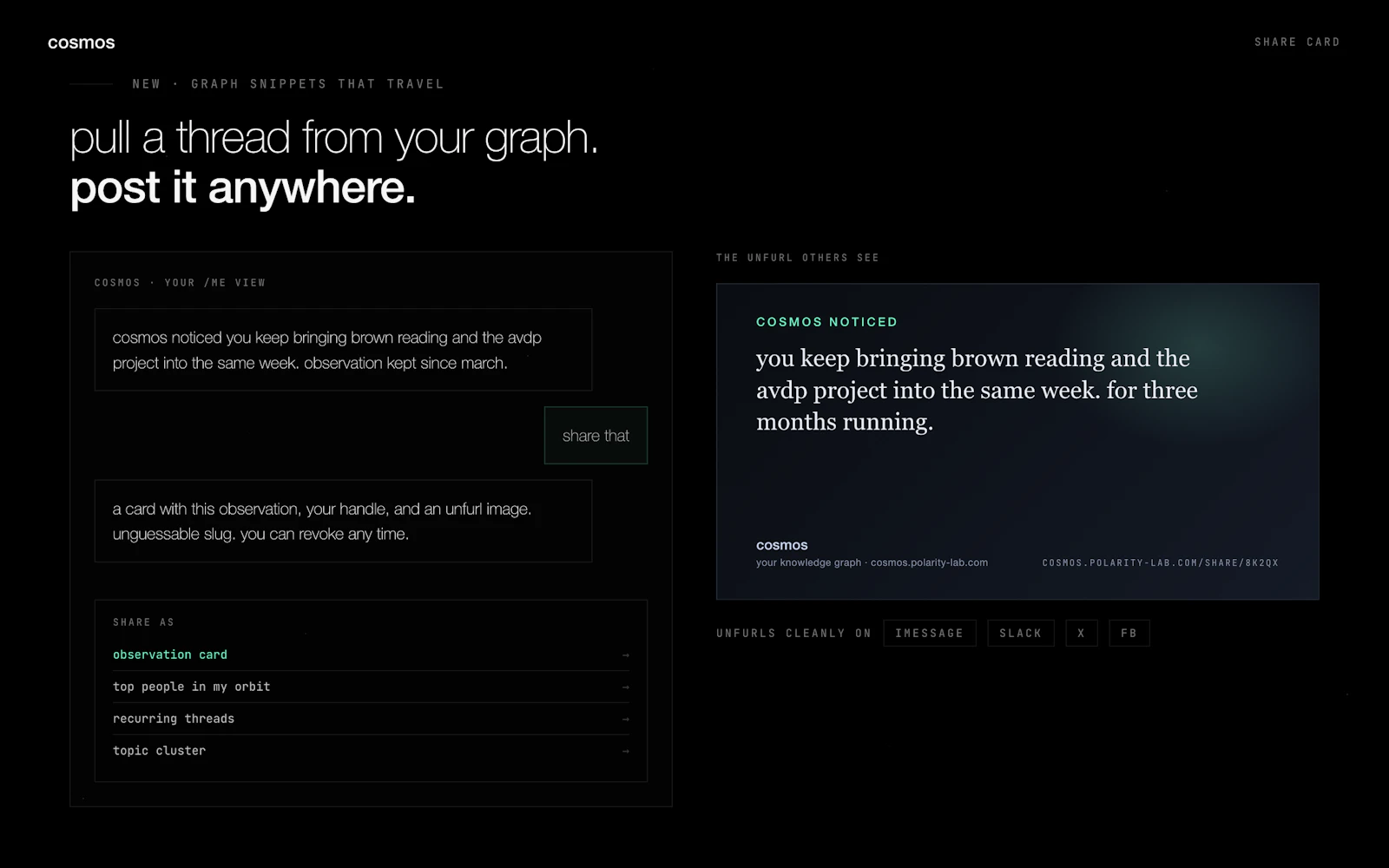 cosmos by polarity lab screenshot 6