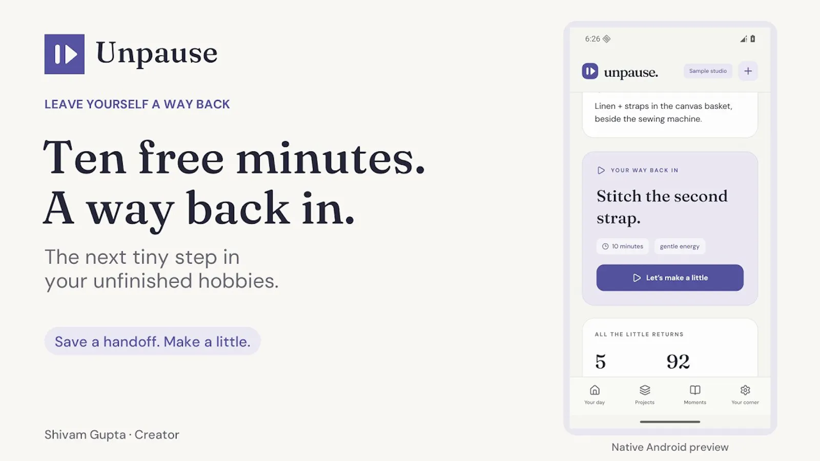 Unpause screenshot 1 (video preview)