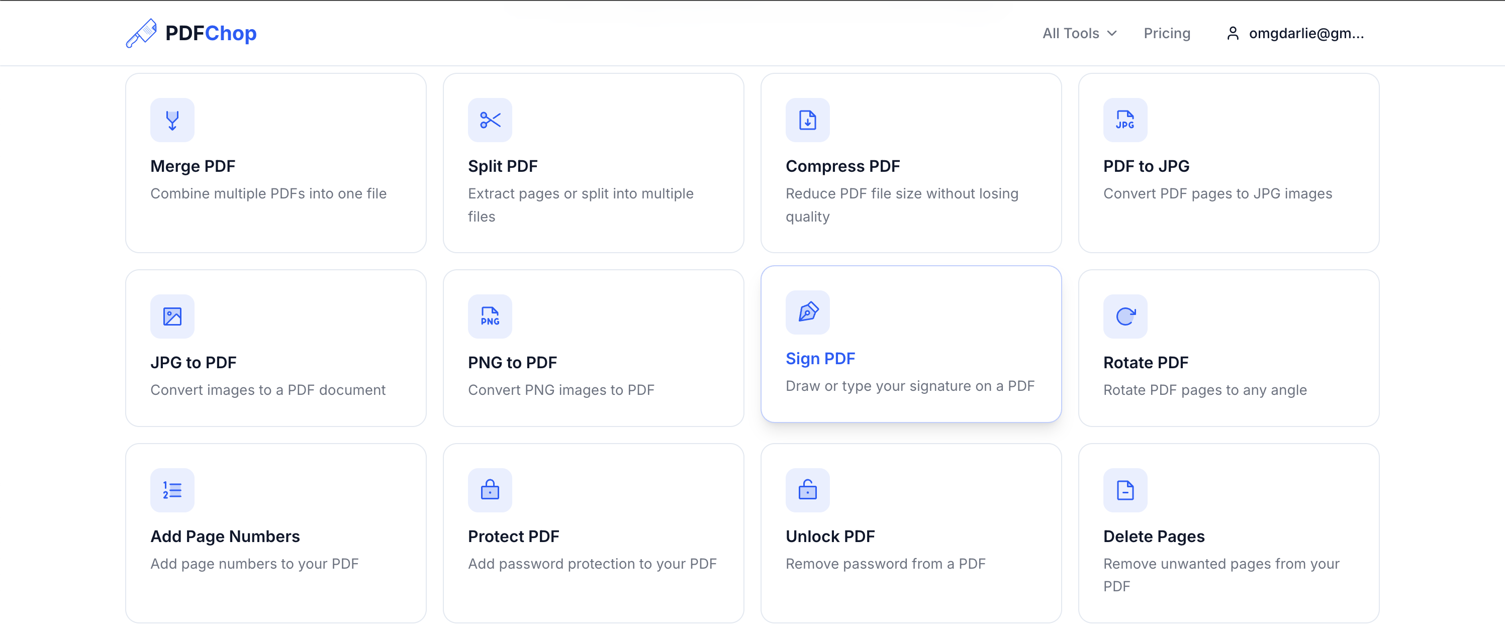 PDFChop - Screenshot 3 showing product features and functionality