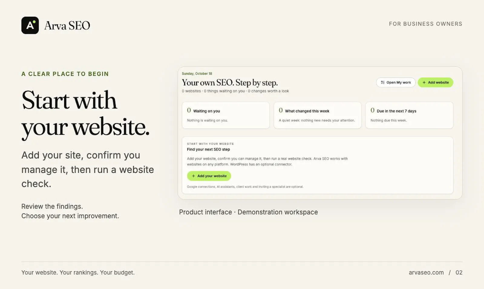 Arva SEO screenshot 3