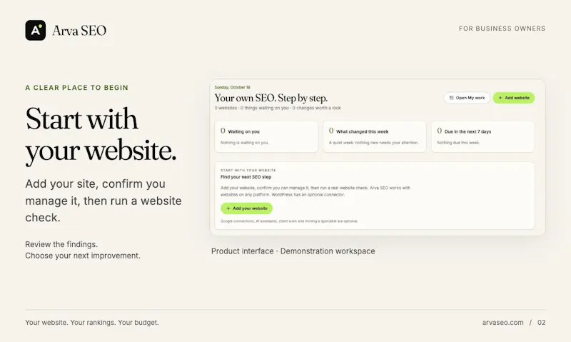 Arva SEO screenshot 3