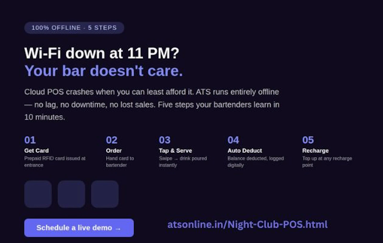 ATS Cashless RFID Card POS for Nightclub screenshot 1