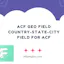 ACF Geo Field