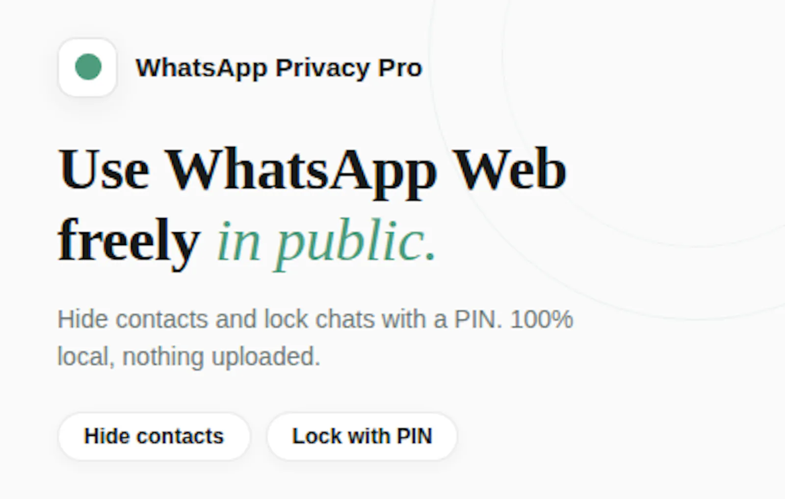 WhatsApp Hide & Lock Chats  screenshot 7