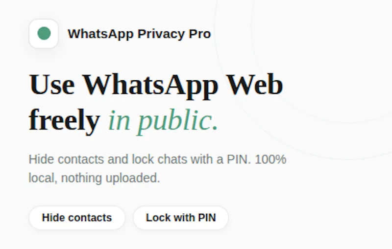 WhatsApp Hide & Lock Chats  screenshot 7