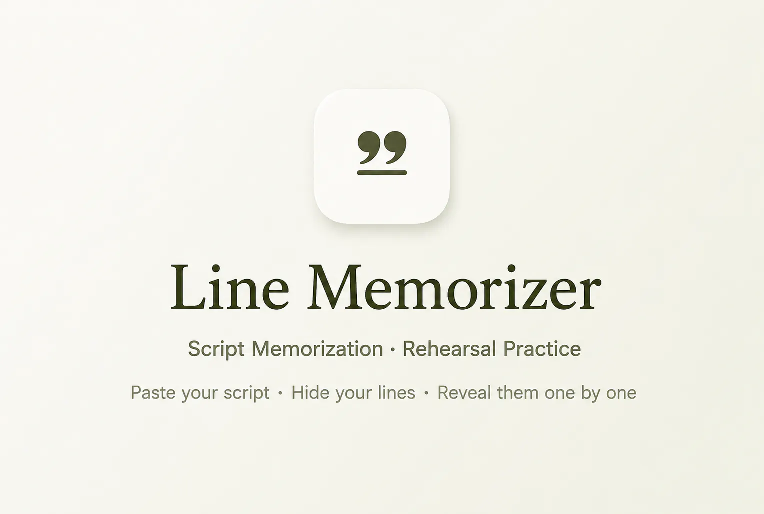 Line Memorizer – Script Practice gallery image