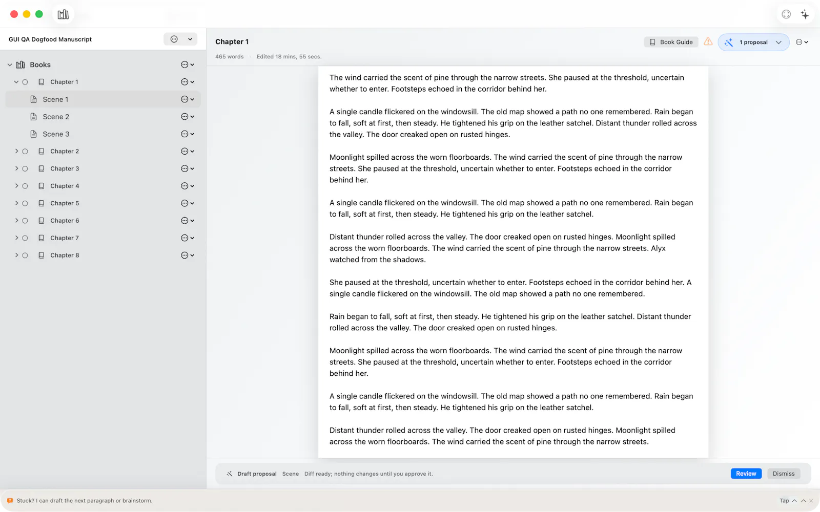 WolfeWriter screenshot 3