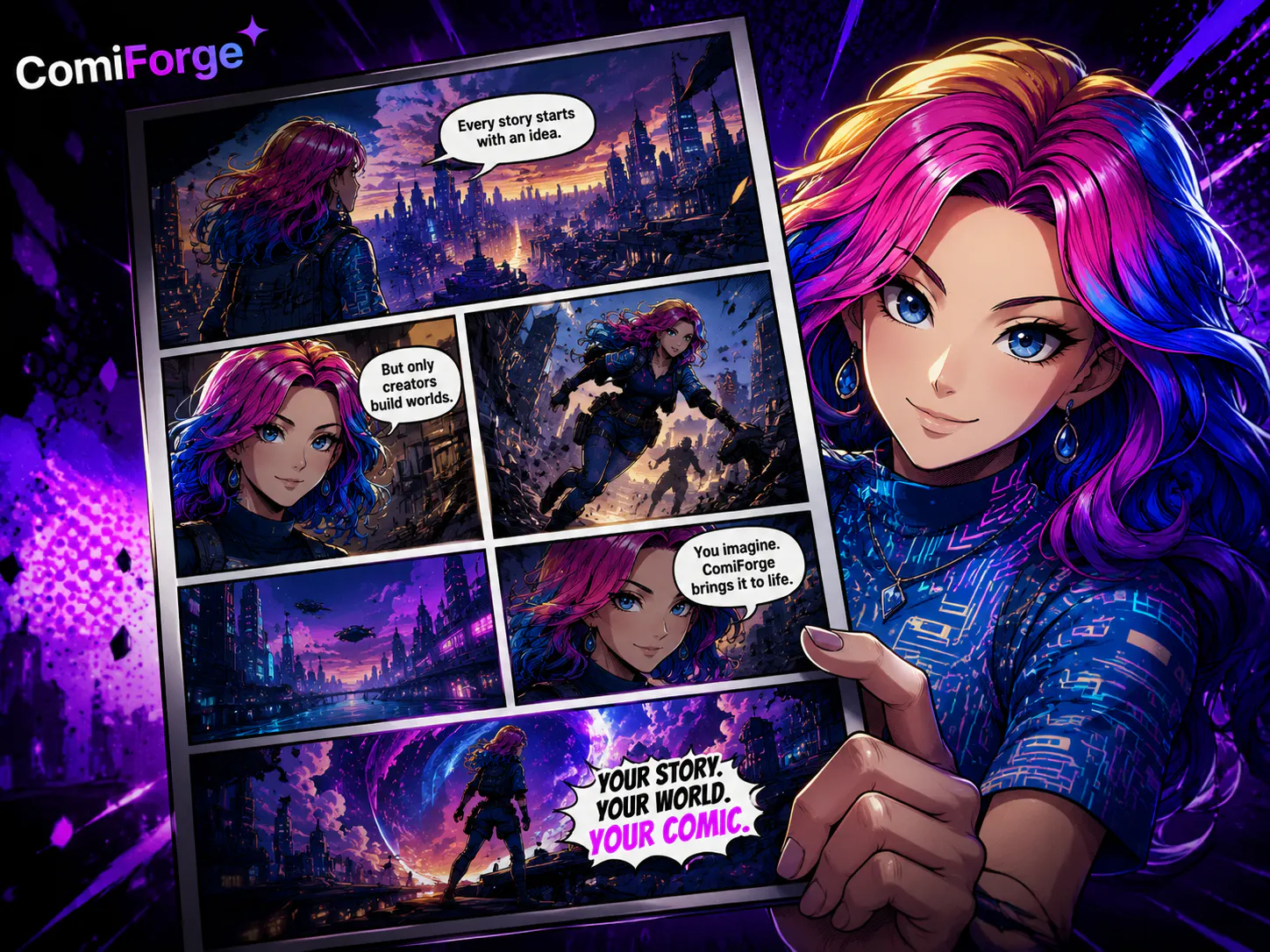 Banner del producto ComiForge