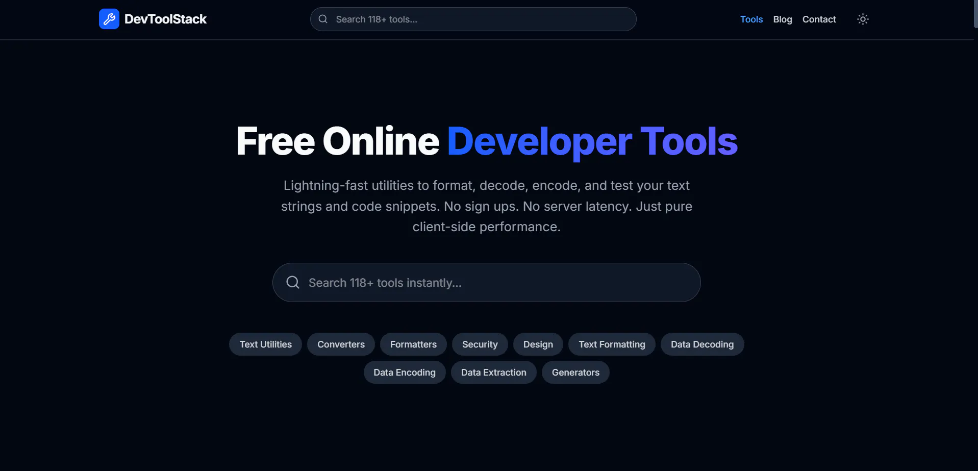 DevToolStack screenshot