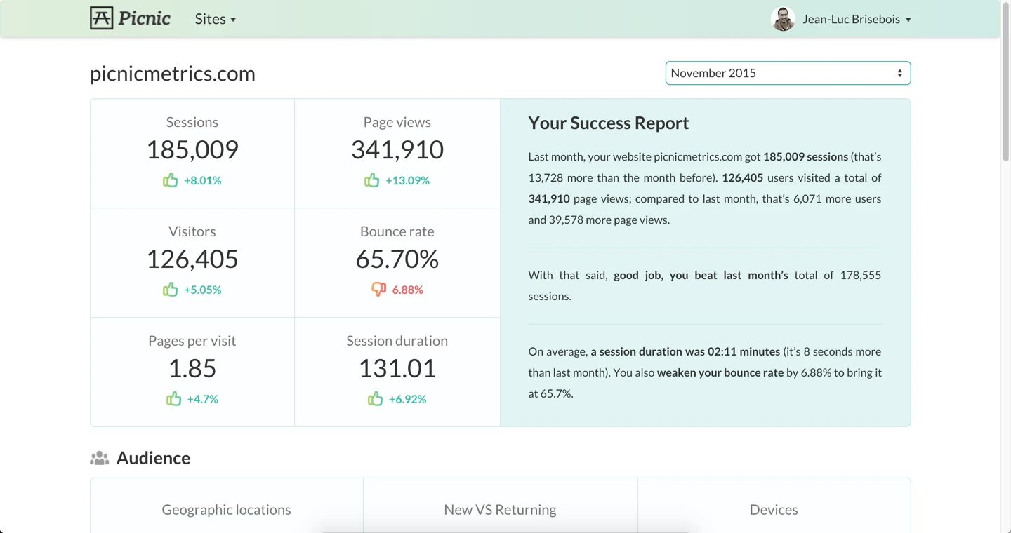 Picnic Metrics Image