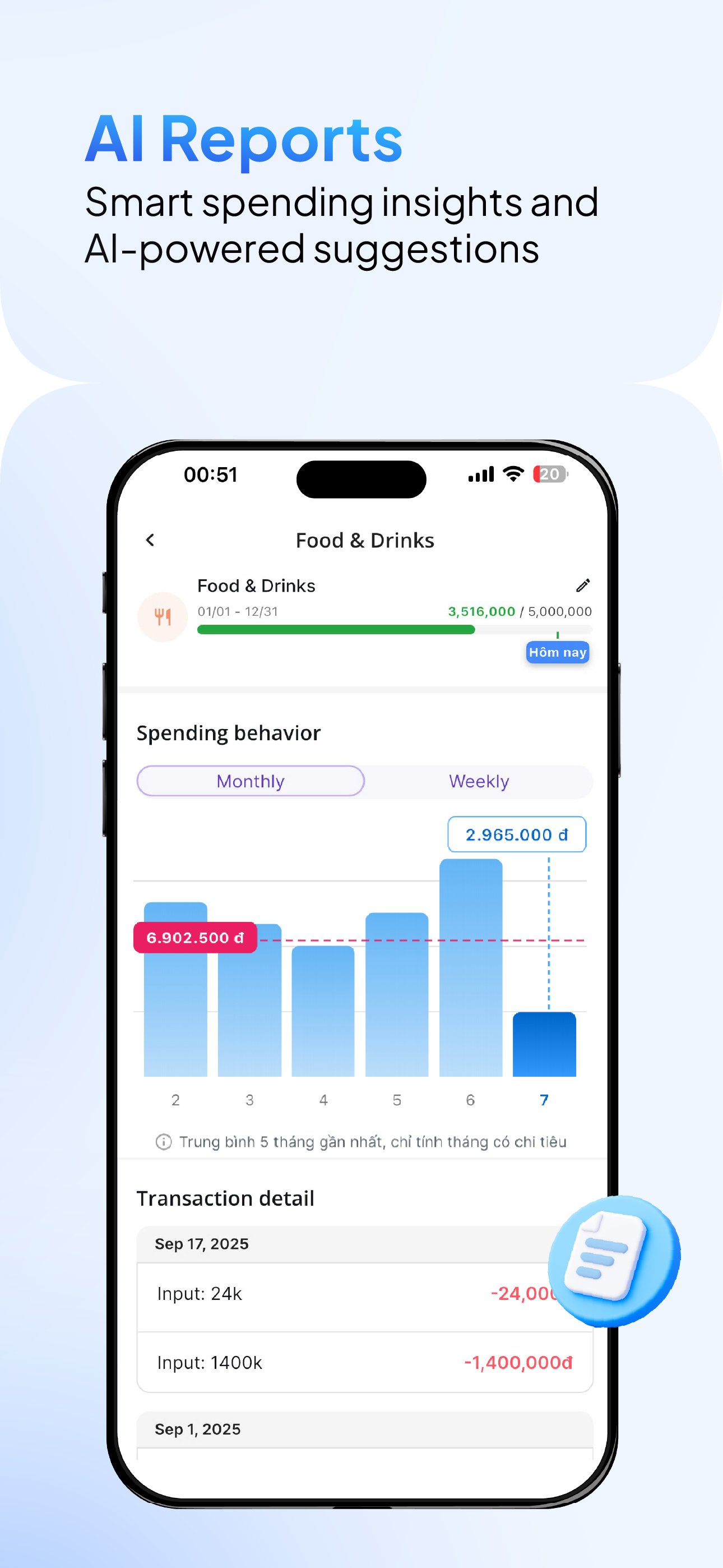 X-money | Al Expense Manager - Screenshot 5 showing product features and functionality