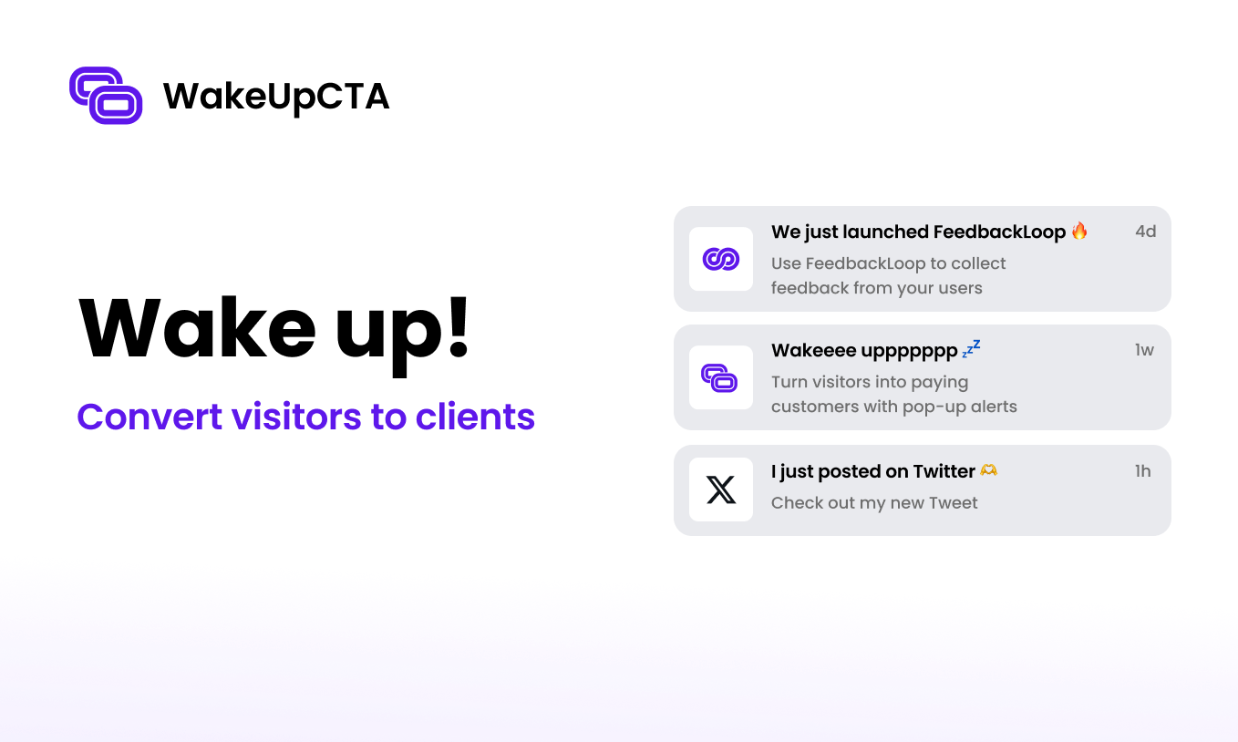 وسائط Wakeupcta - تحويل الزوار إلى دفع العملاء بتنبيهات منبثقة 2