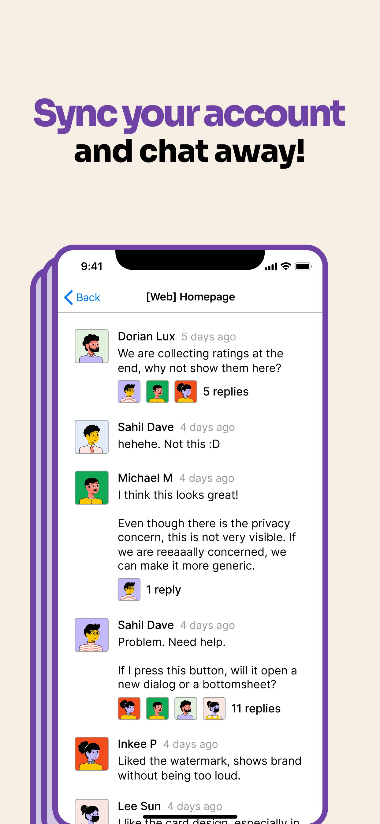 Figma Comments on Mobile (Unpublished) gallery image