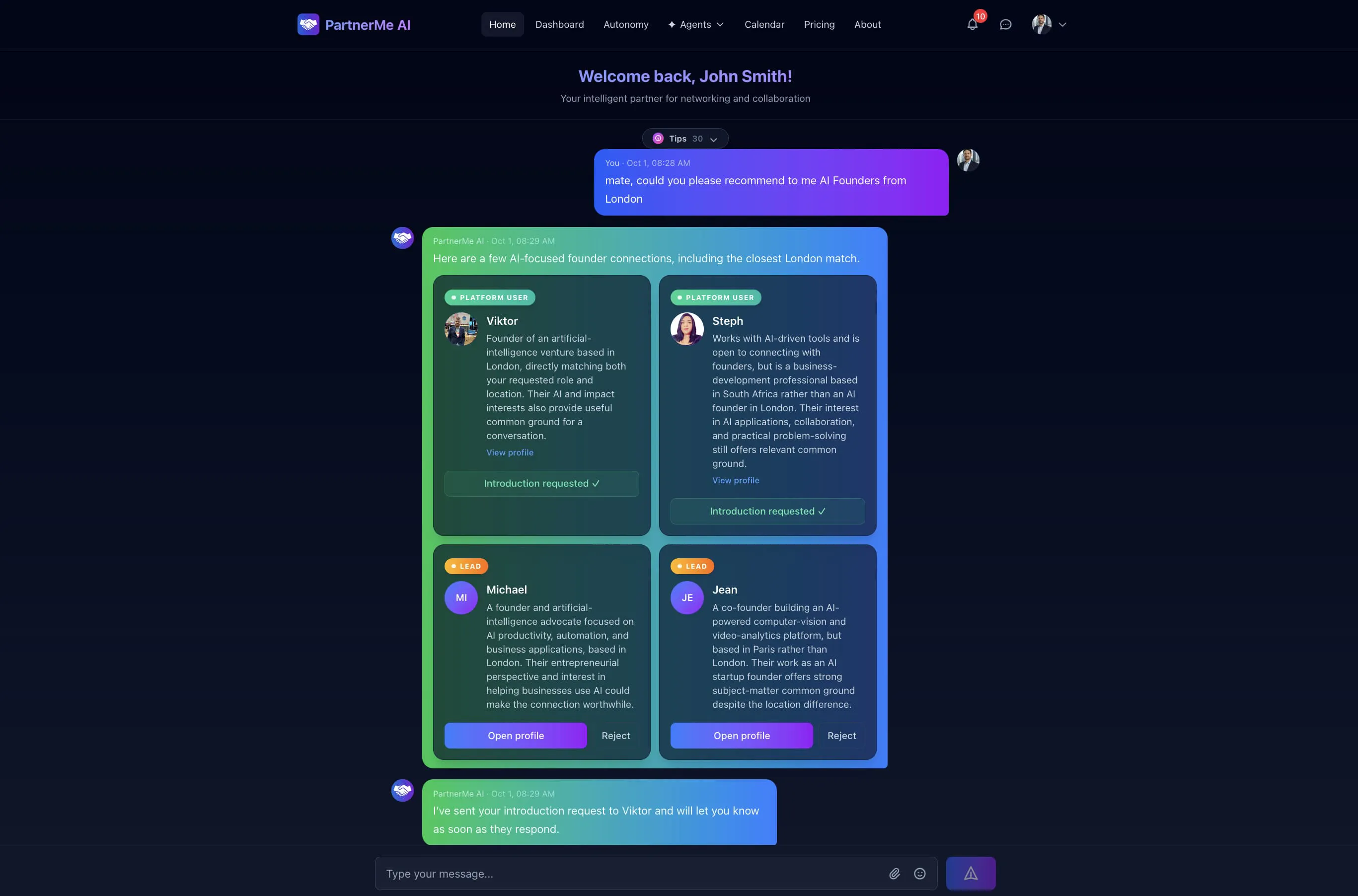 PartnerMe AI gallery image
