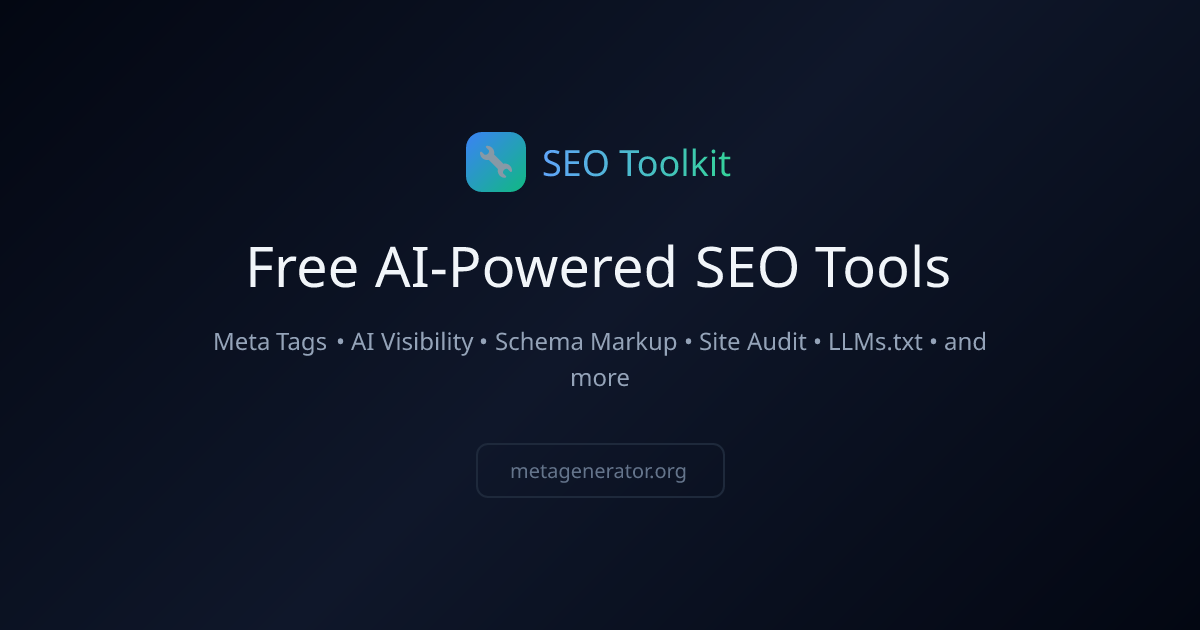 SEO Toolkit by metagenerator.org gallery image