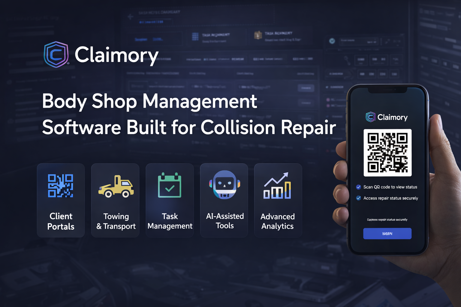 Claimory Collision Shop Operating System gallery image