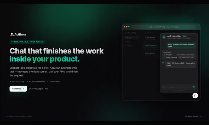 ActBrow screenshot 2