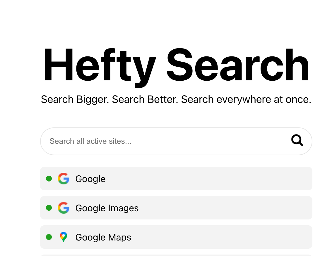 Hefty Search