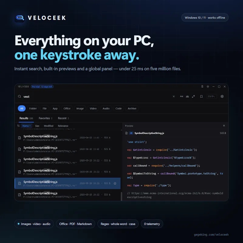 Veloceek screenshot 2