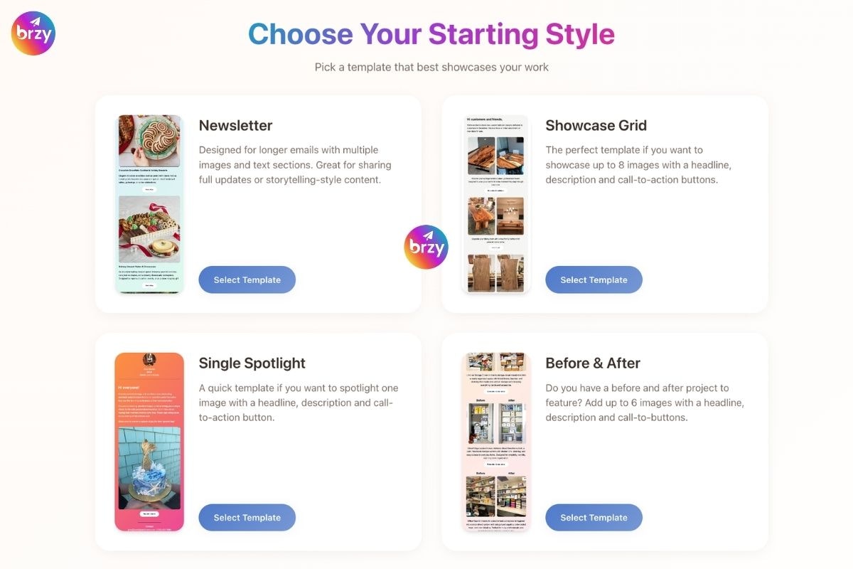 Brzy Send - Screenshot 2 showing product features and functionality