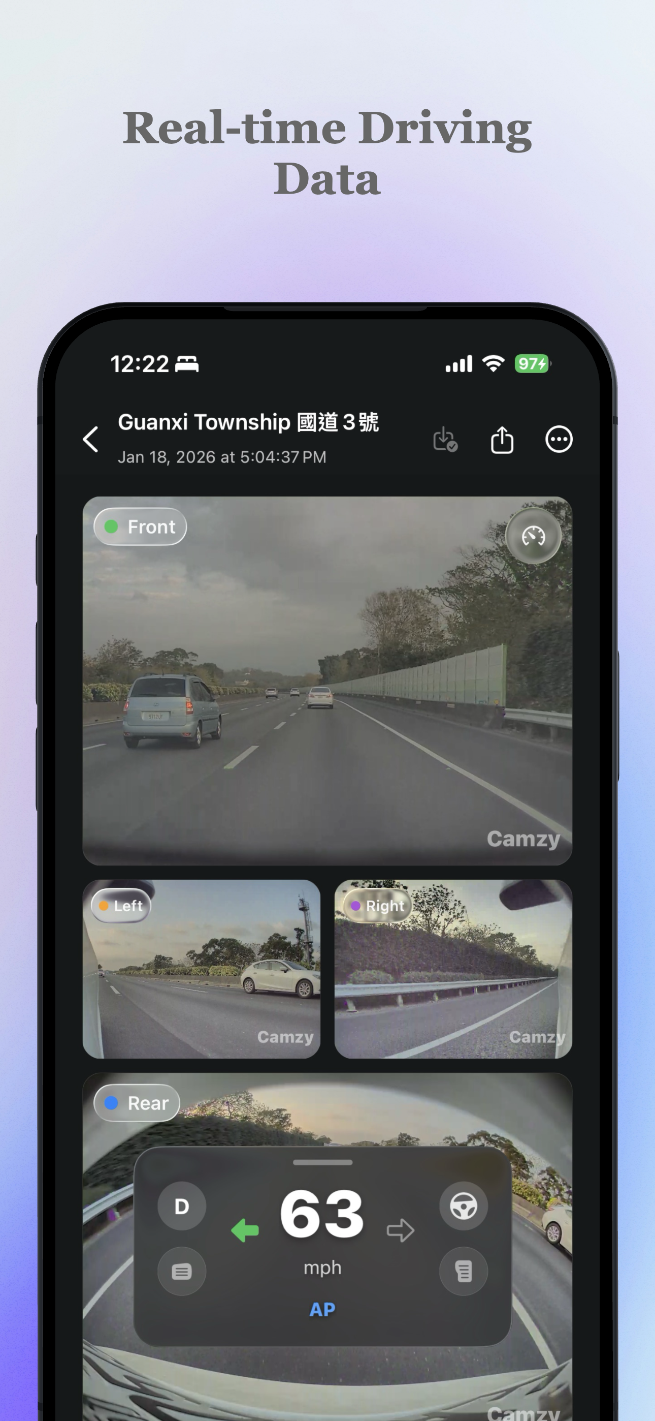 Camzy - Main product screenshot demonstrating key features and user interface