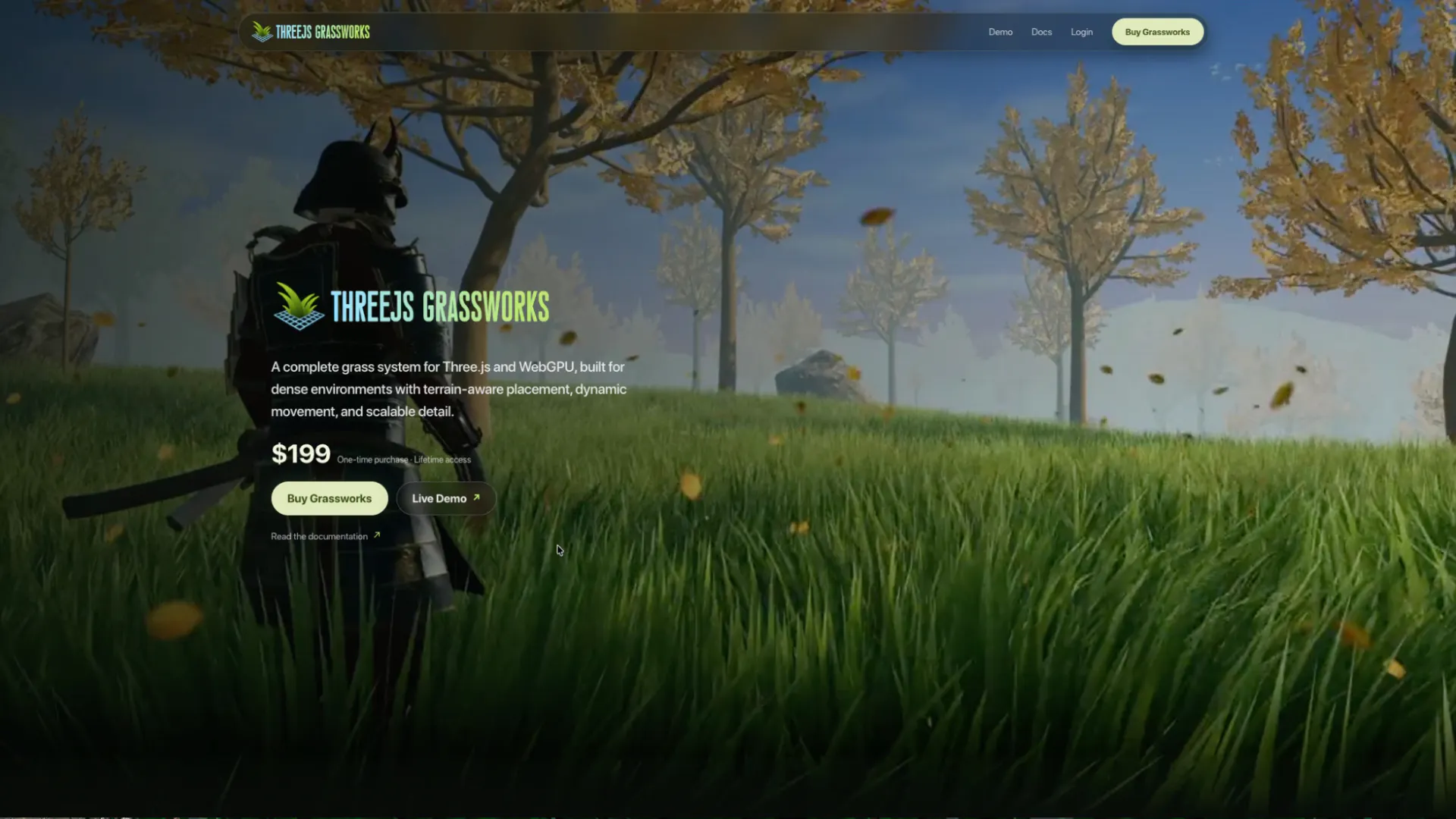 Three.js Grassworks gallery image
