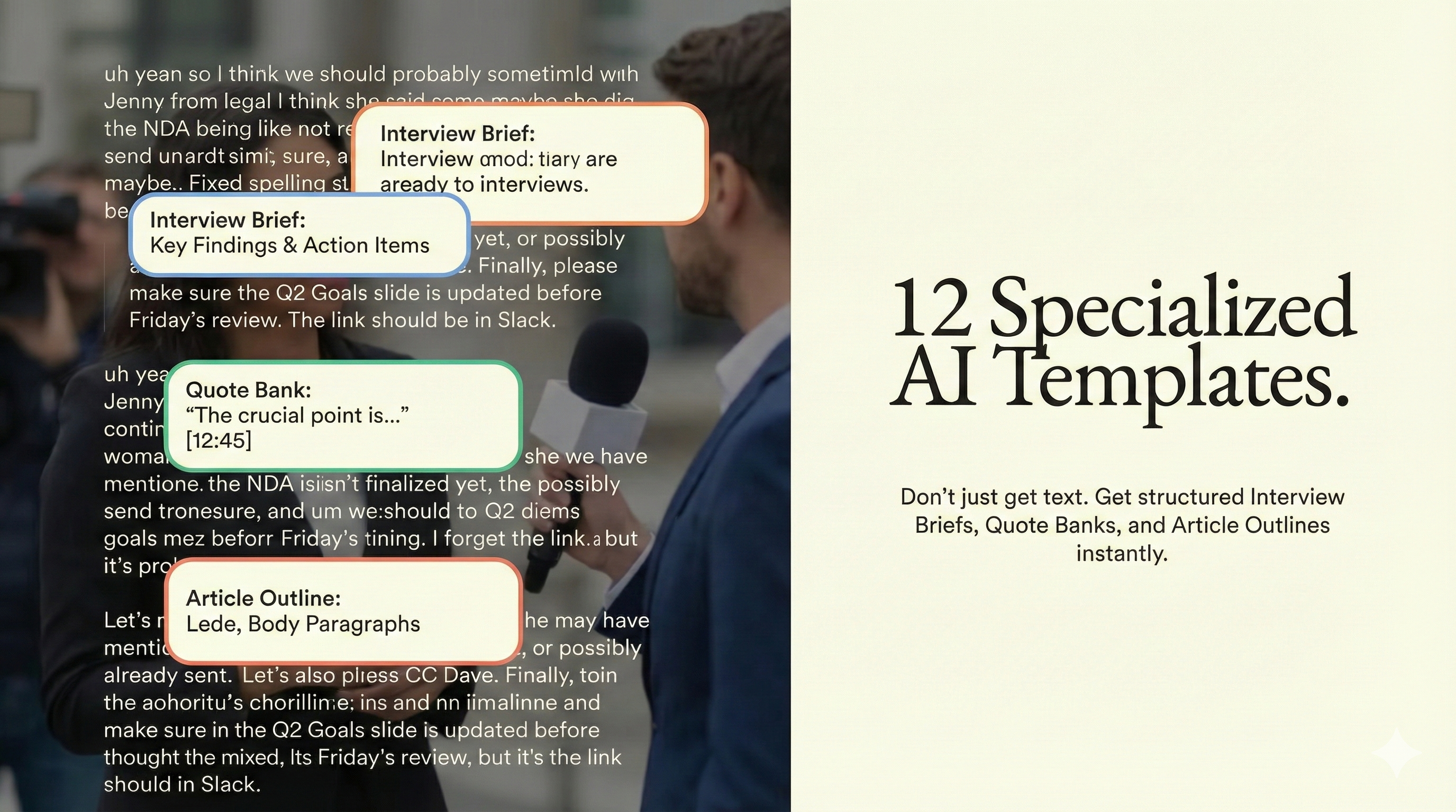AudioScribe - Screenshot 2 showing product features and functionality