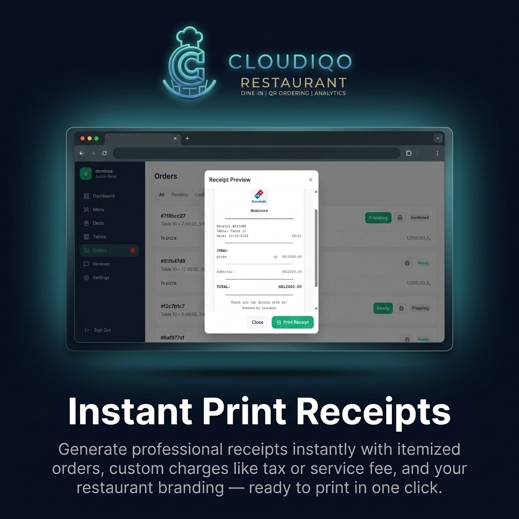 cloudiQo — Smart QR Restaurant Ordering gallery image