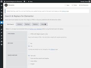 Search and Replace for Elementor gallery image