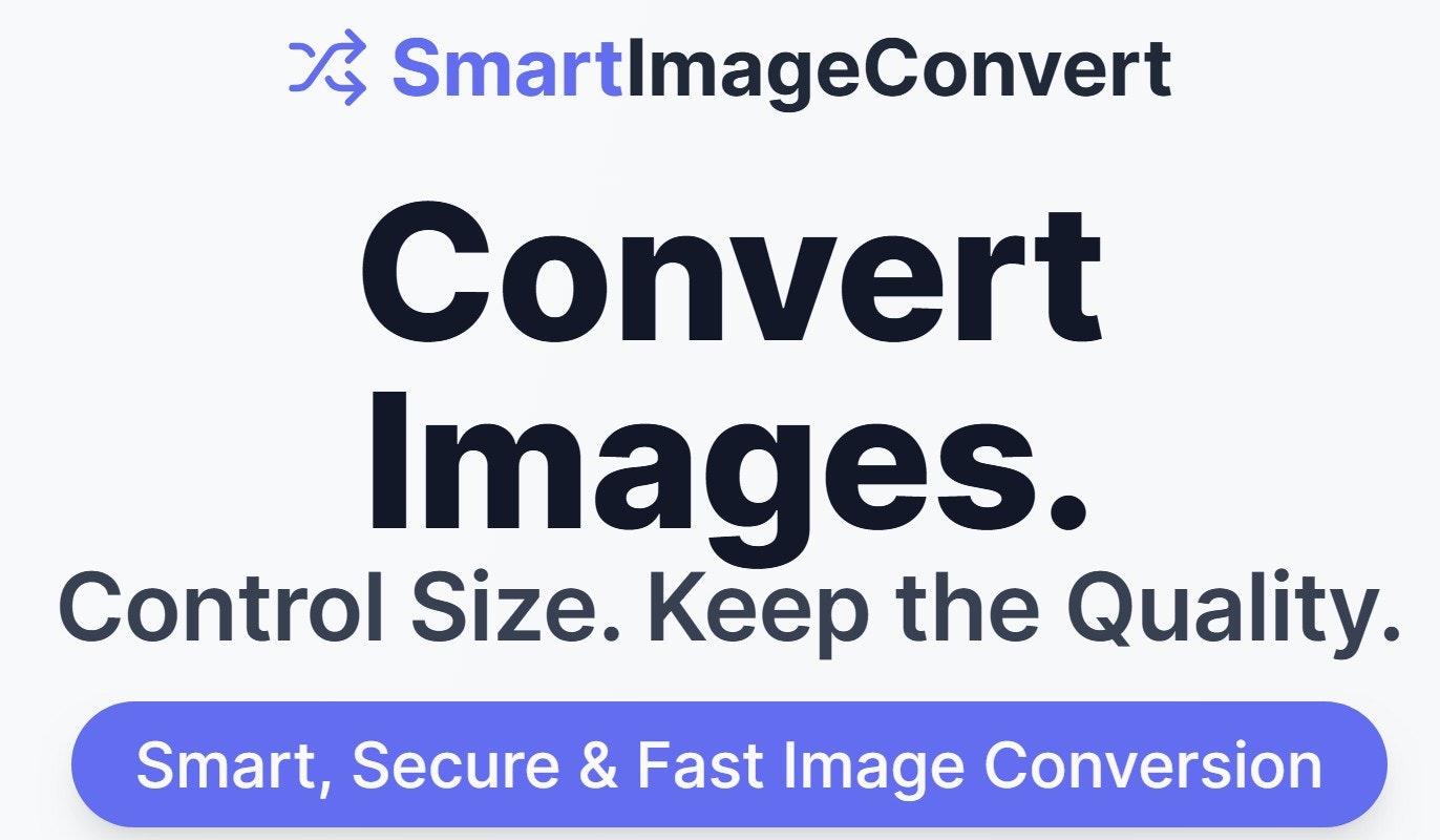 SmartImageConvert - Main product screenshot demonstrating key features and user interface