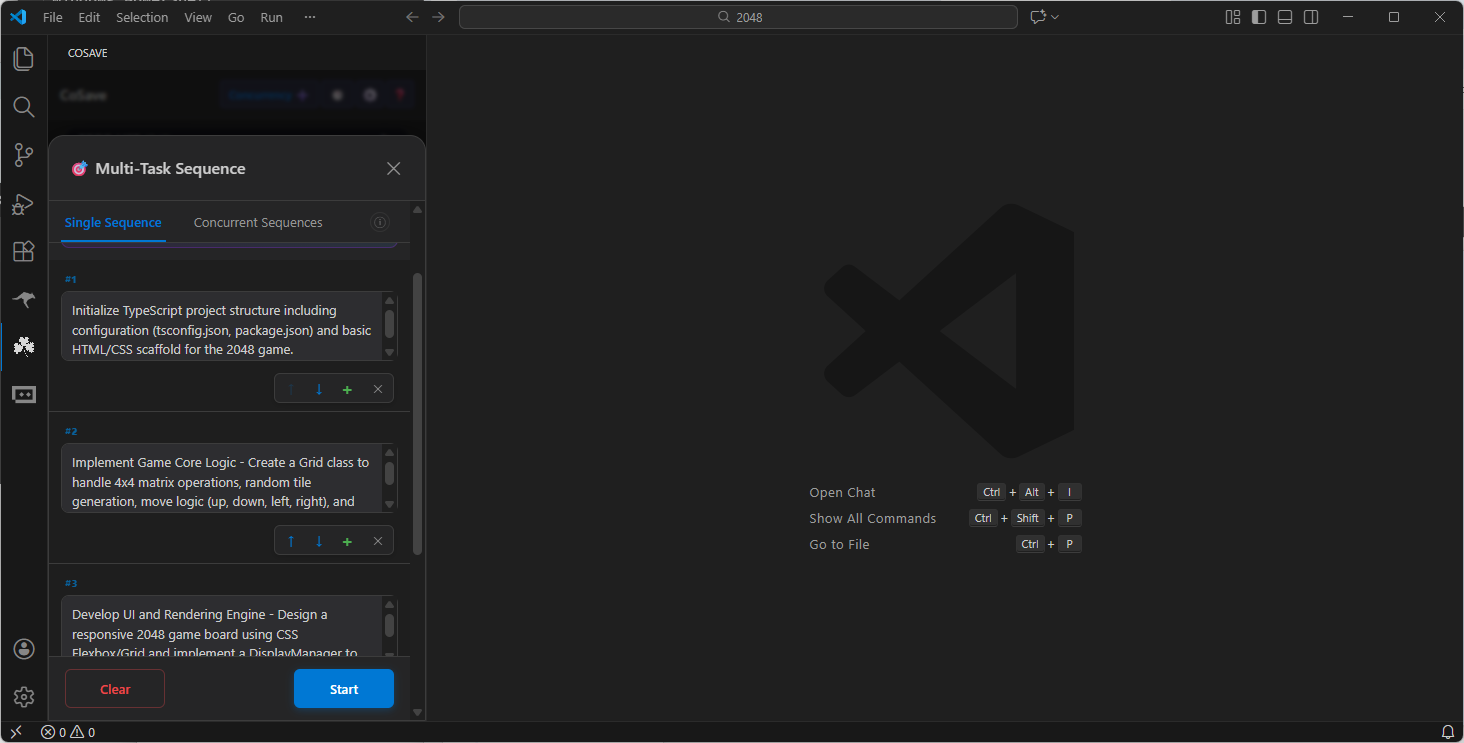 CoSave Coder Save 95% on Claude / Gemini - Main product screenshot demonstrating key features and user interface