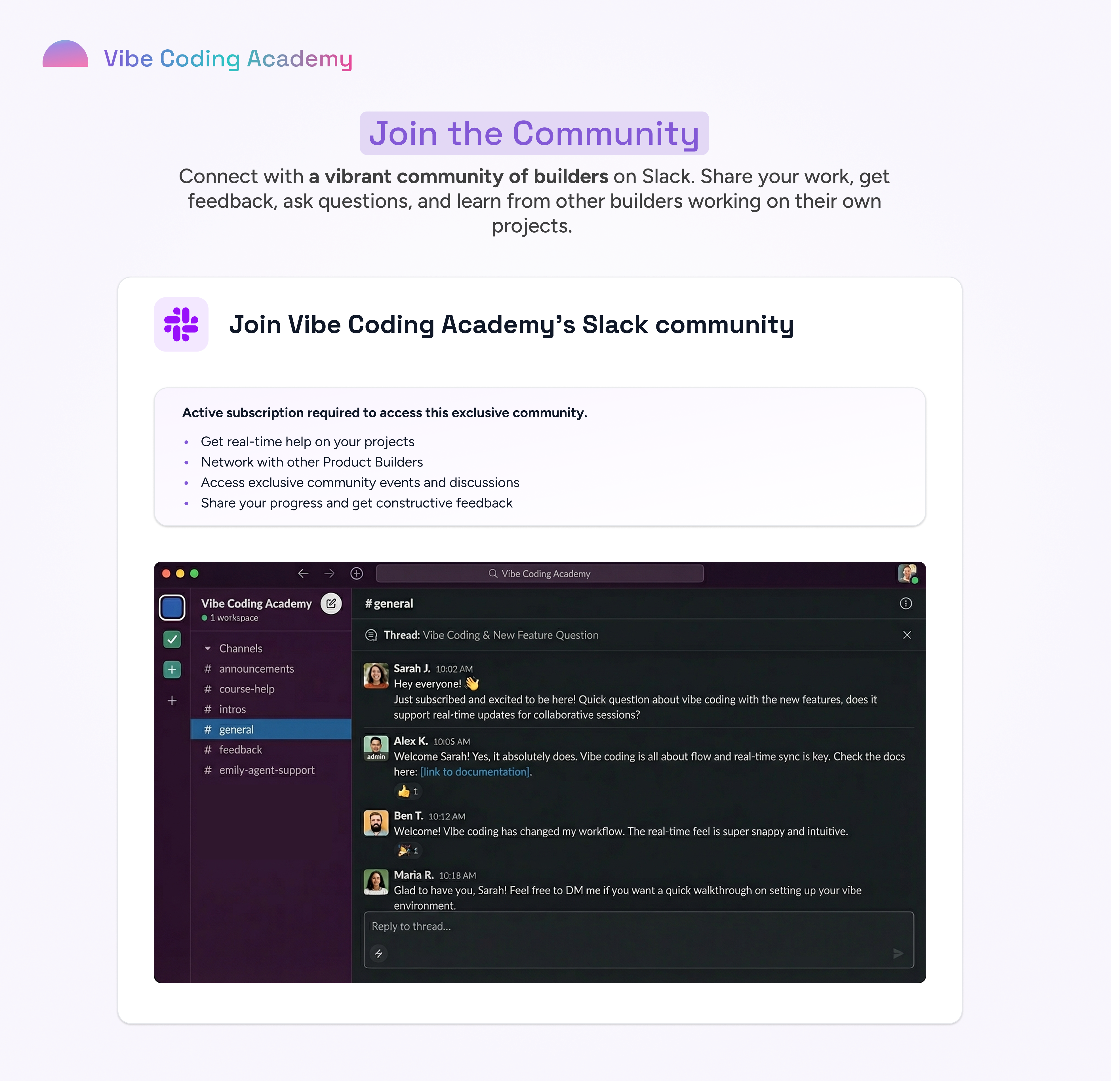 Vibe Coding Academy V2 - Screenshot 4 showing product features and functionality