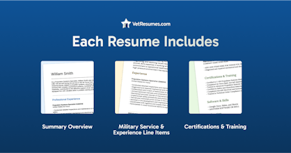 VetReumes.com gallery image