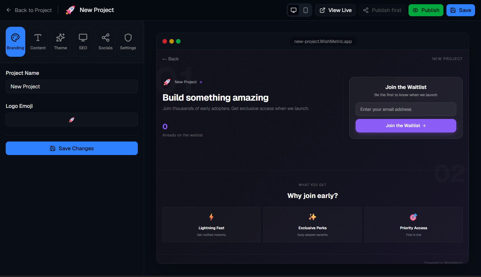 WishMetric gallery image