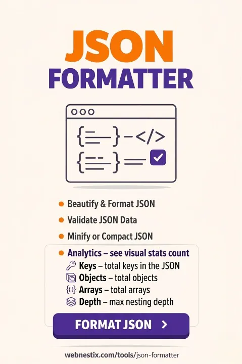 WebNestix JSON Formatter gallery image