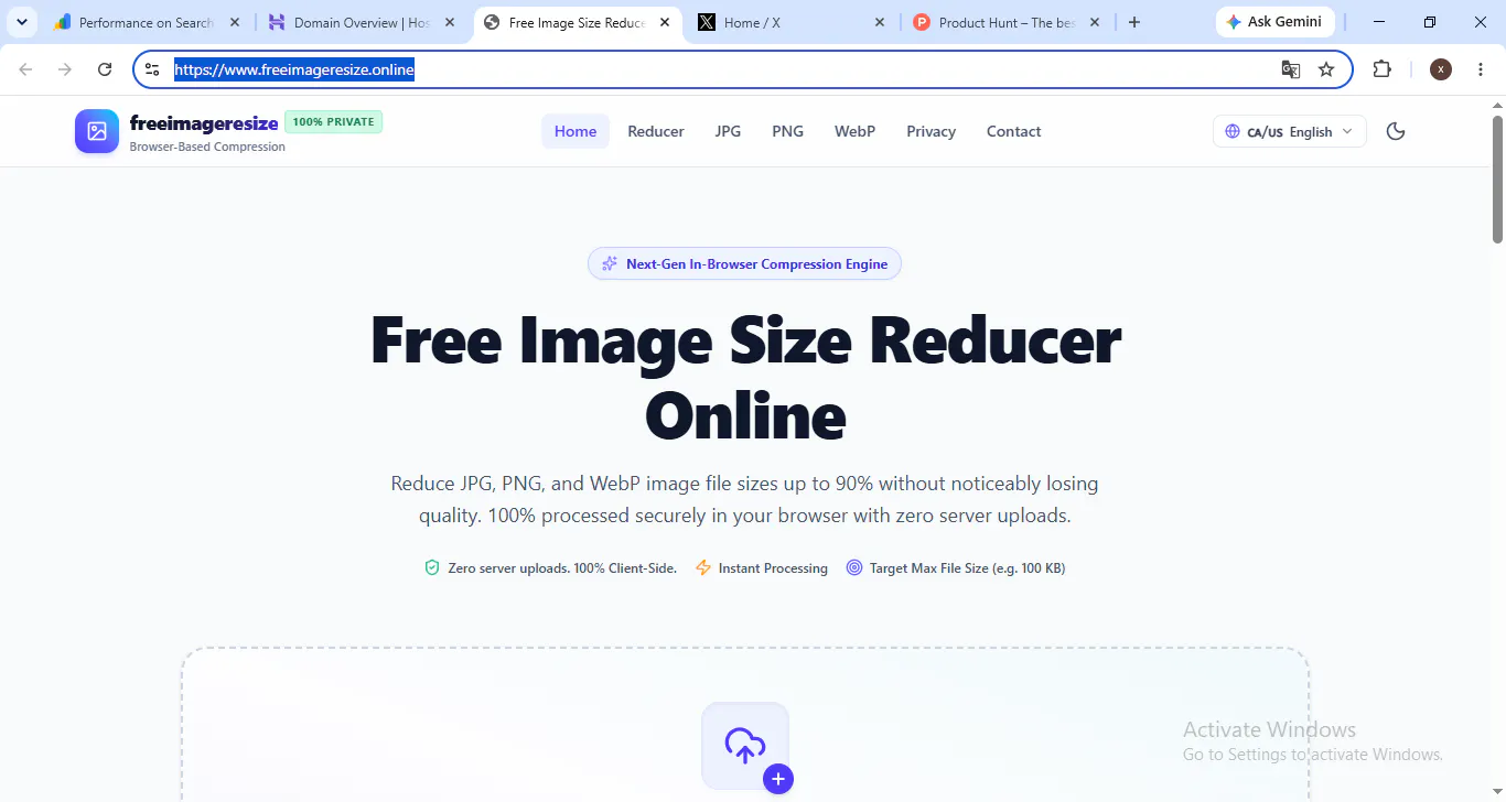 Compress Images/ Image Resize Tool