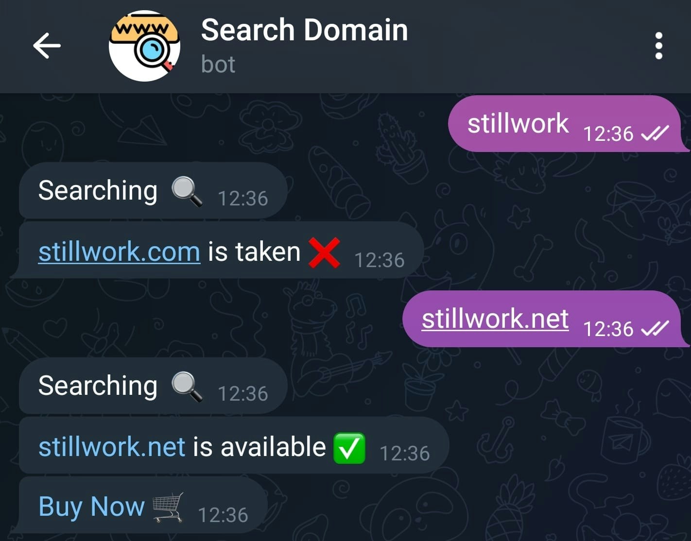 Telegram Search Domains Bot media 2