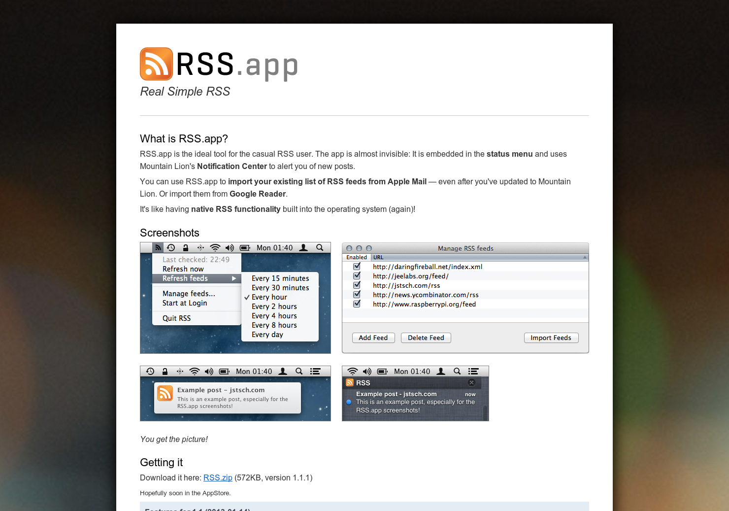 Real Simple RSS