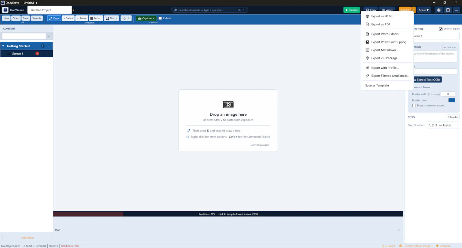 DocWeave screenshot 2