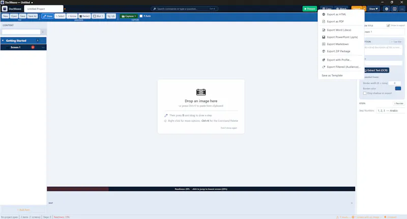 DocWeave screenshot 2