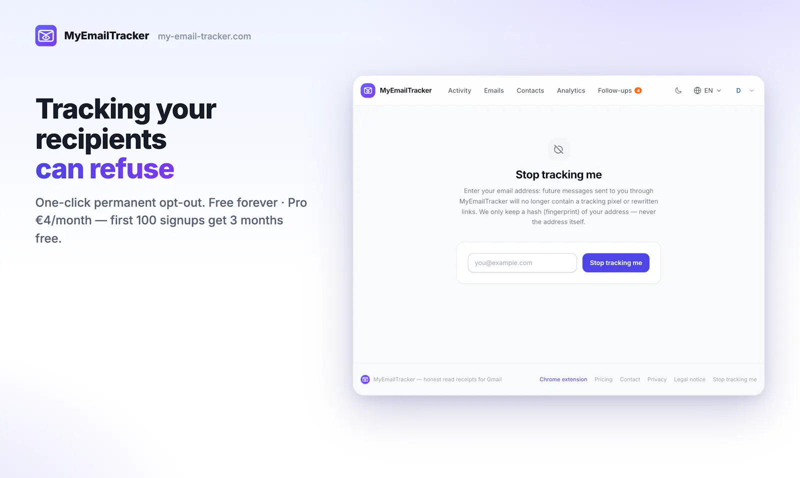 My Email Tracker (GDPR-ready) screenshot 1