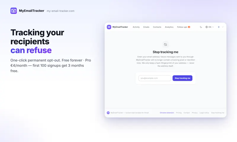 My Email Tracker (GDPR-ready) screenshot 1
