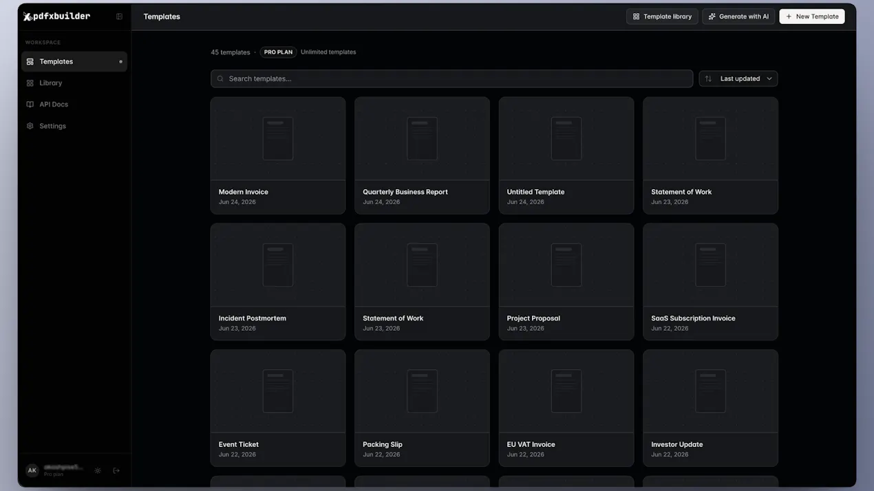 PDFx Builder product