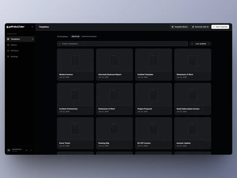 PDFx Builder screenshot 1