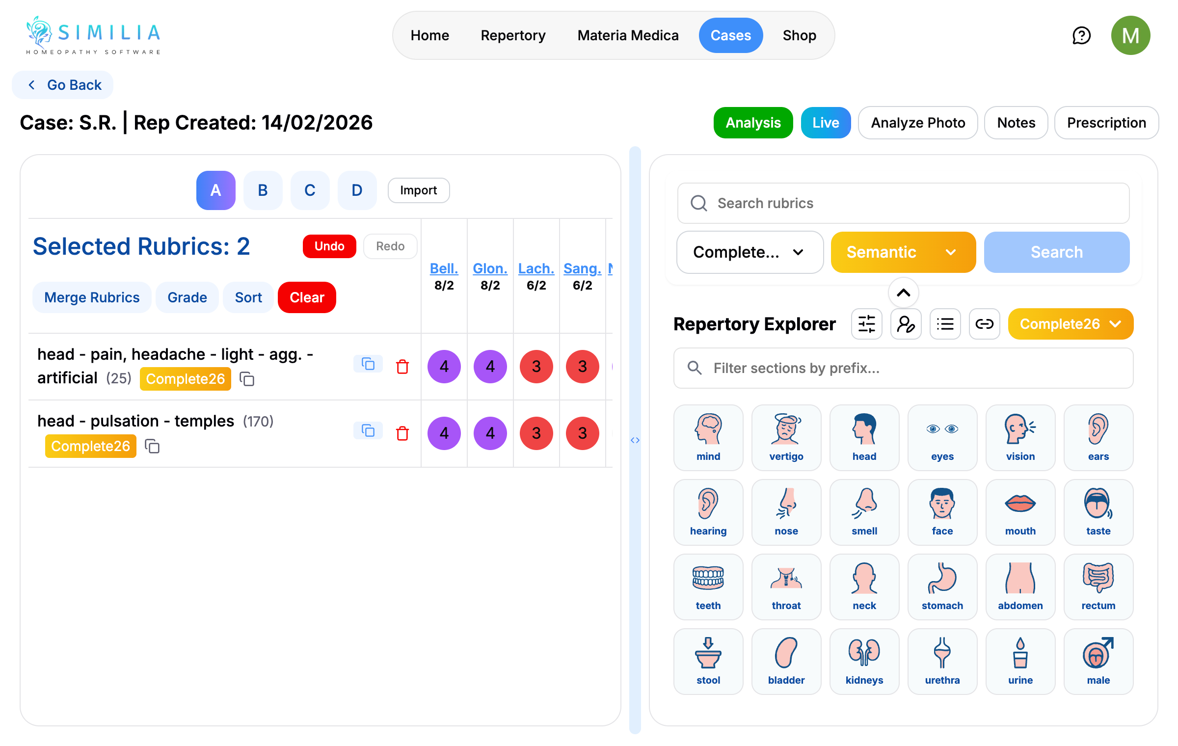 Similia Homeopathy Software gallery image